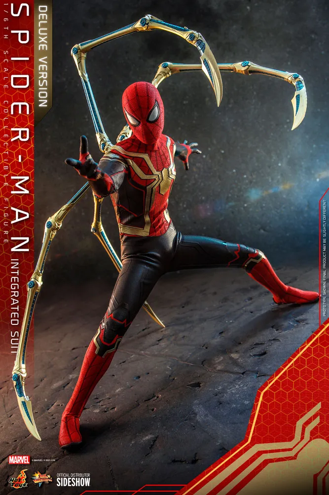 Hot Toys Movie Masterpiece 1/6 Scale Figure - Spider-Man (Integrated Suit) Deluxe Version - Spider-Man: No Way Home