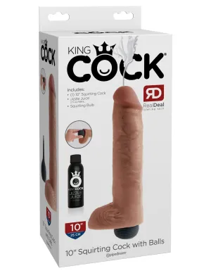 King Cock 10 Squirting Cock with Balls