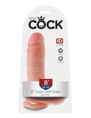 King Cock 8 Cock with Balls