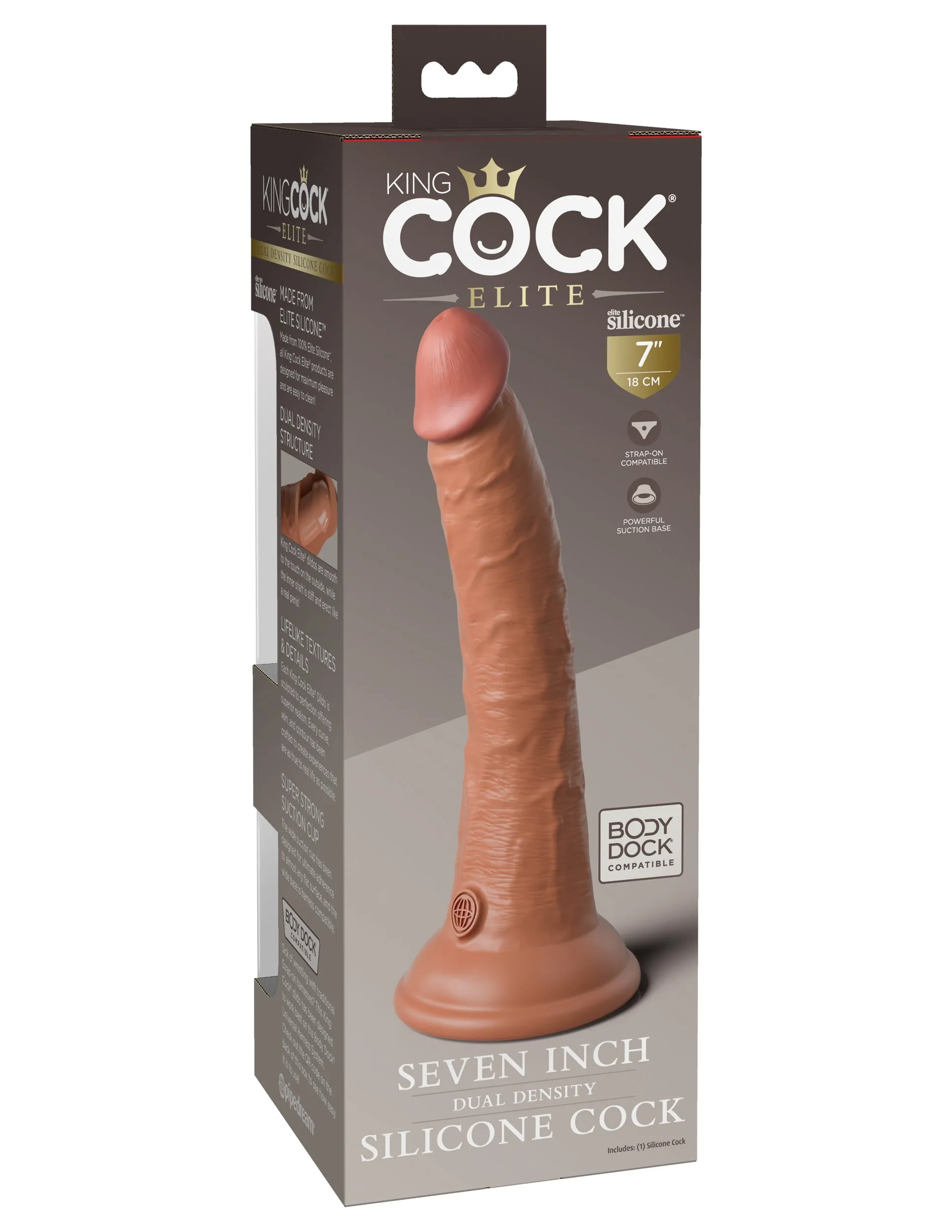 King Cock Elite 7 Silicone Dual Density Cock