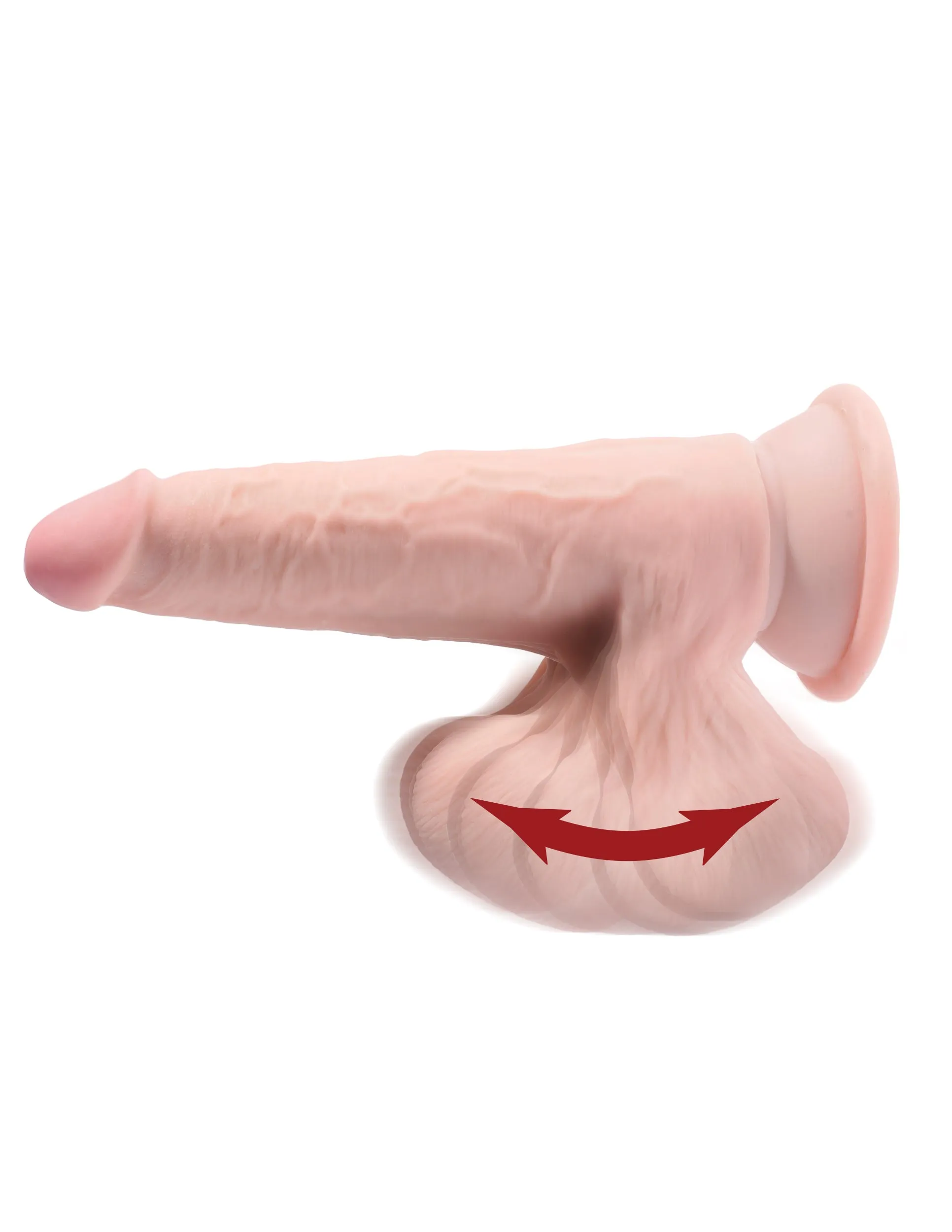 King Cock Plus 7 Triple Density Cock With Swinging Balls
