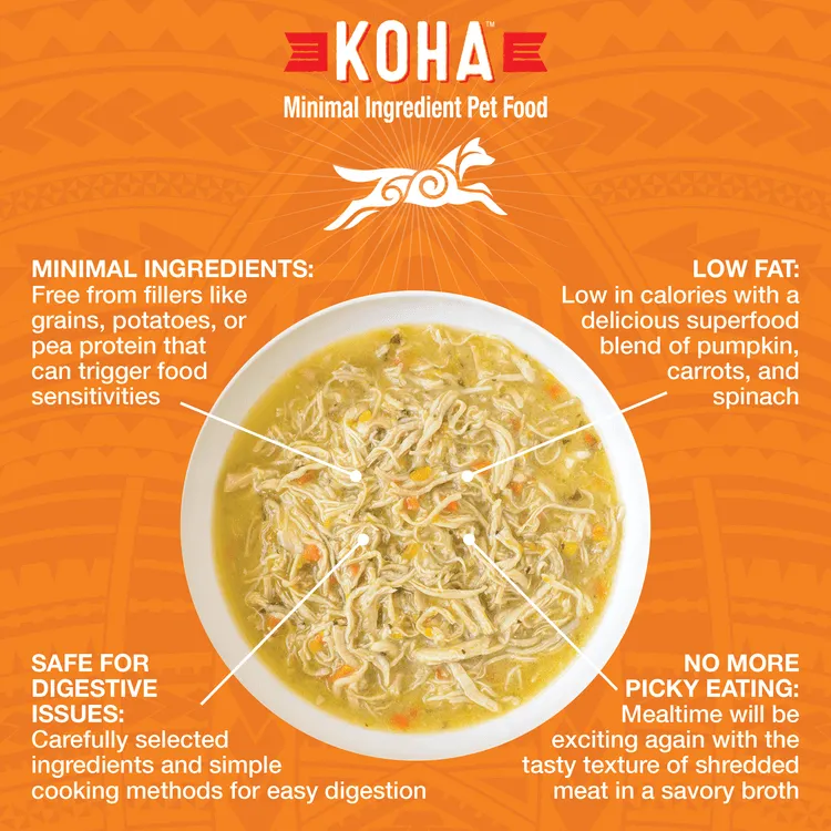 KOHA Pure Shreds Shredded Chicken Breast Entrée Canned Dog Food