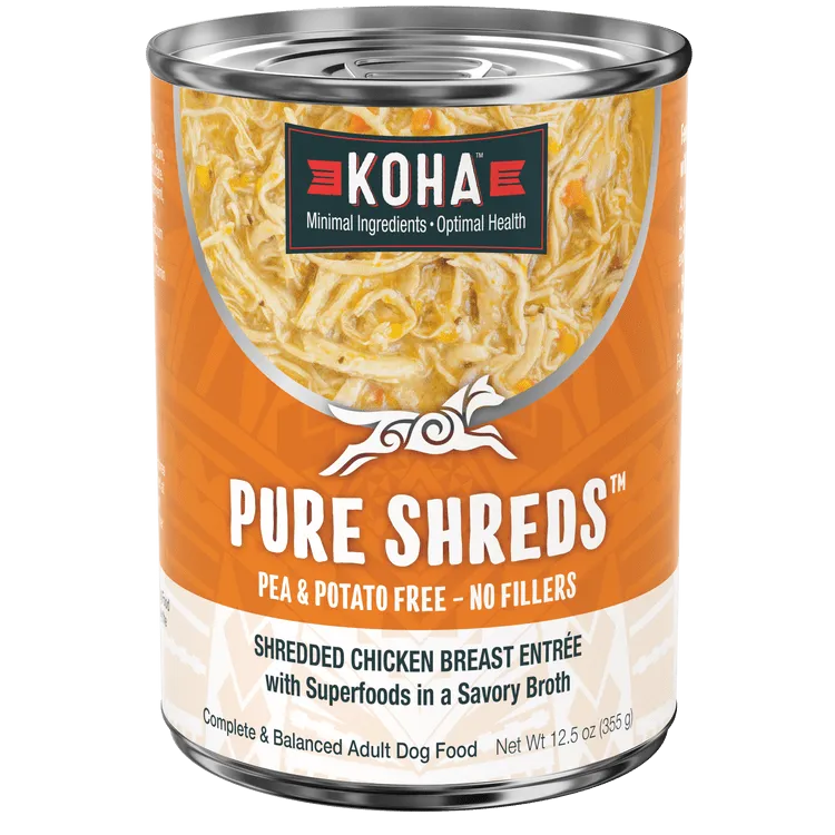 KOHA Pure Shreds Shredded Chicken Breast Entrée Canned Dog Food