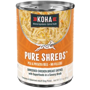 KOHA Pure Shreds Shredded Chicken Breast Entrée Canned Dog Food