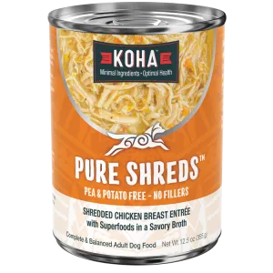 KOHA Pure Shreds Shredded Chicken Breast Entrée Canned Dog Food