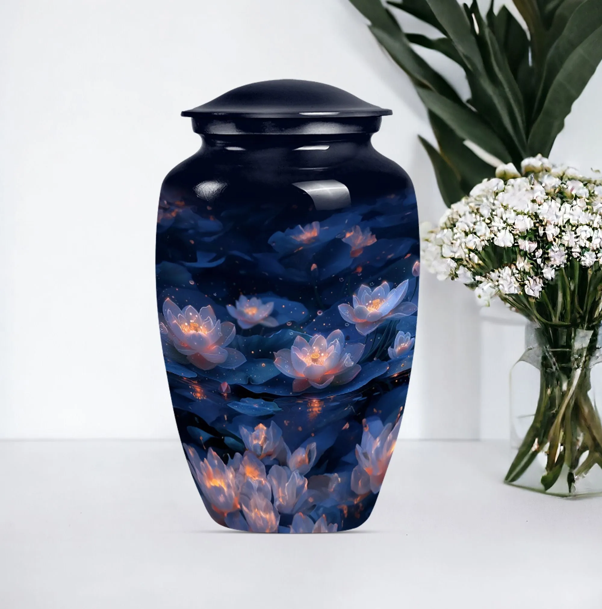 Lotus Urn Elegy - Refined Human Ashes Cremation Utility