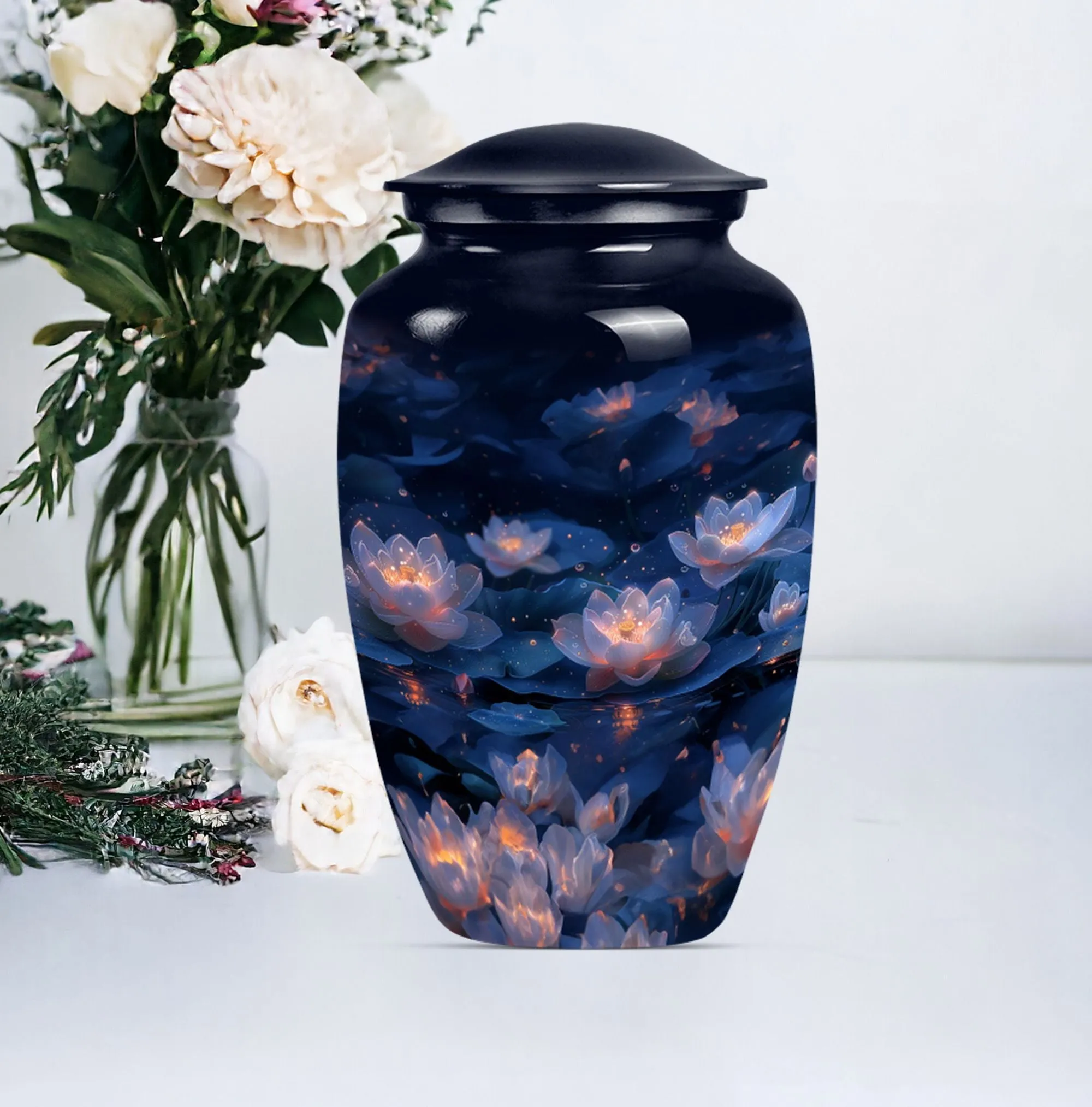 Lotus Urn Elegy - Refined Human Ashes Cremation Utility