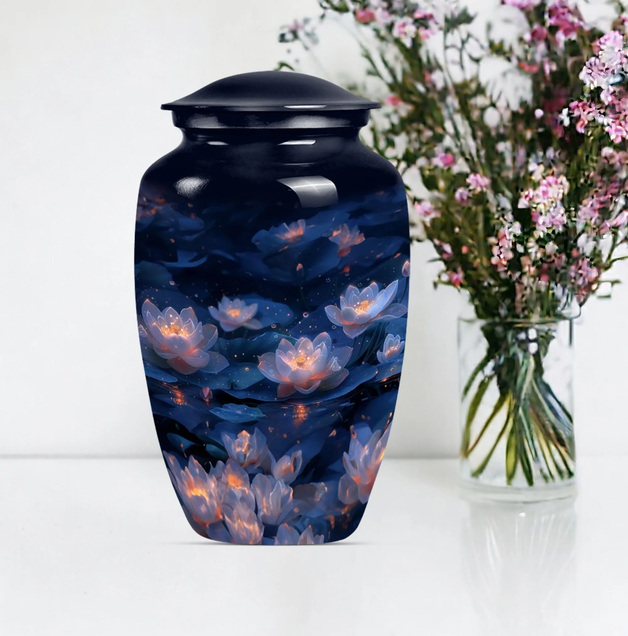 Lotus Urn Elegy - Refined Human Ashes Cremation Utility