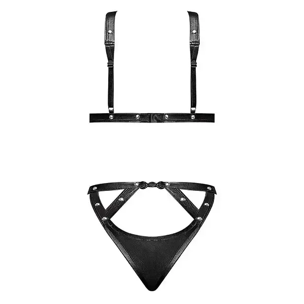 Lust Fetish BDSM Lingerie Submissive Outift Contessa S/M Black