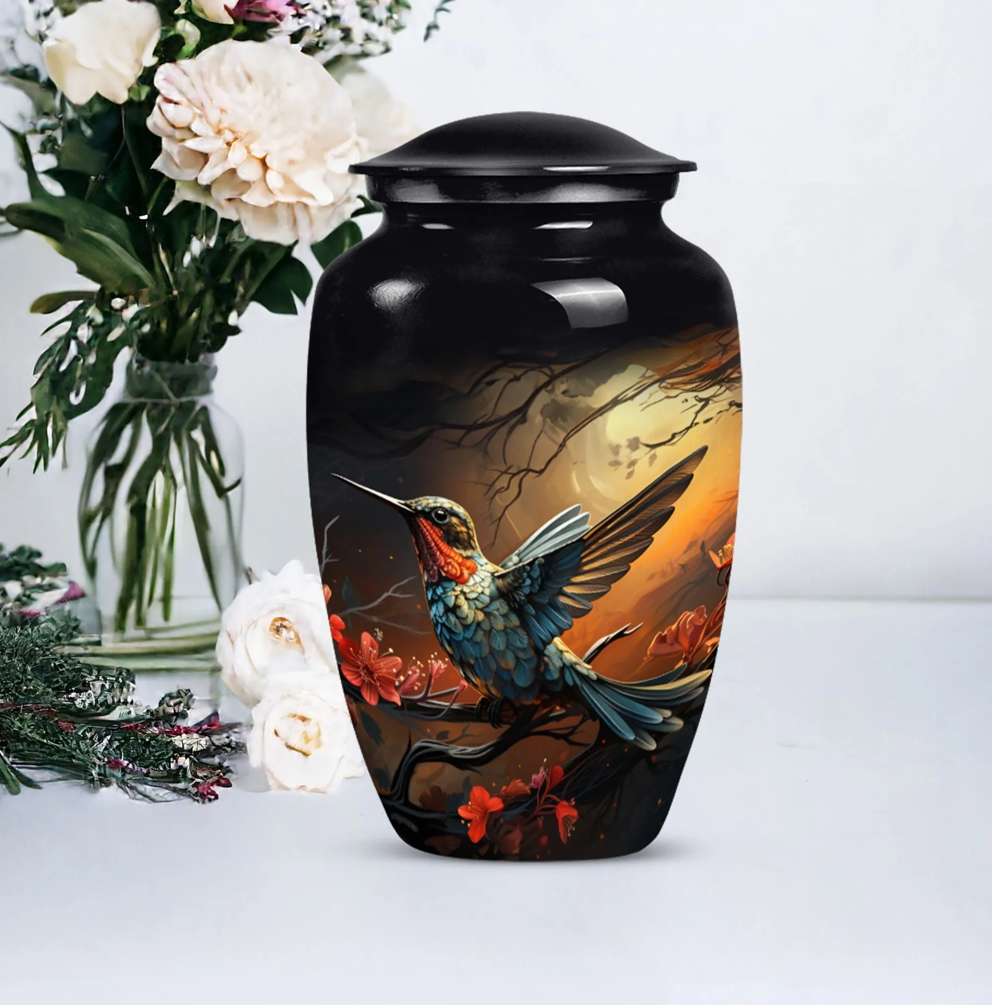Magnificent Humming Bird- Chief Large Burial Urn for Cremation