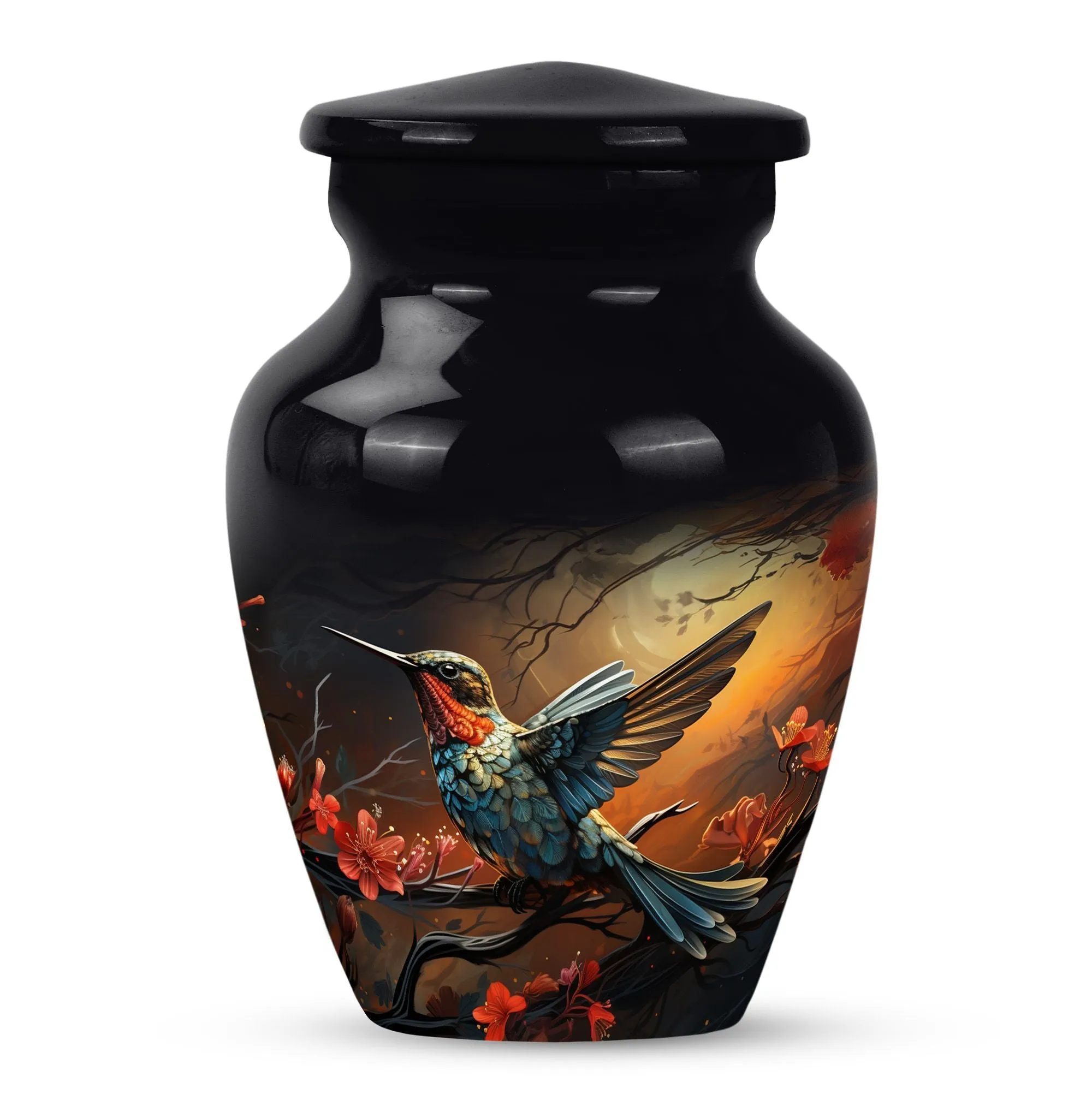 Magnificent Humming Bird- Chief Large Burial Urn for Cremation