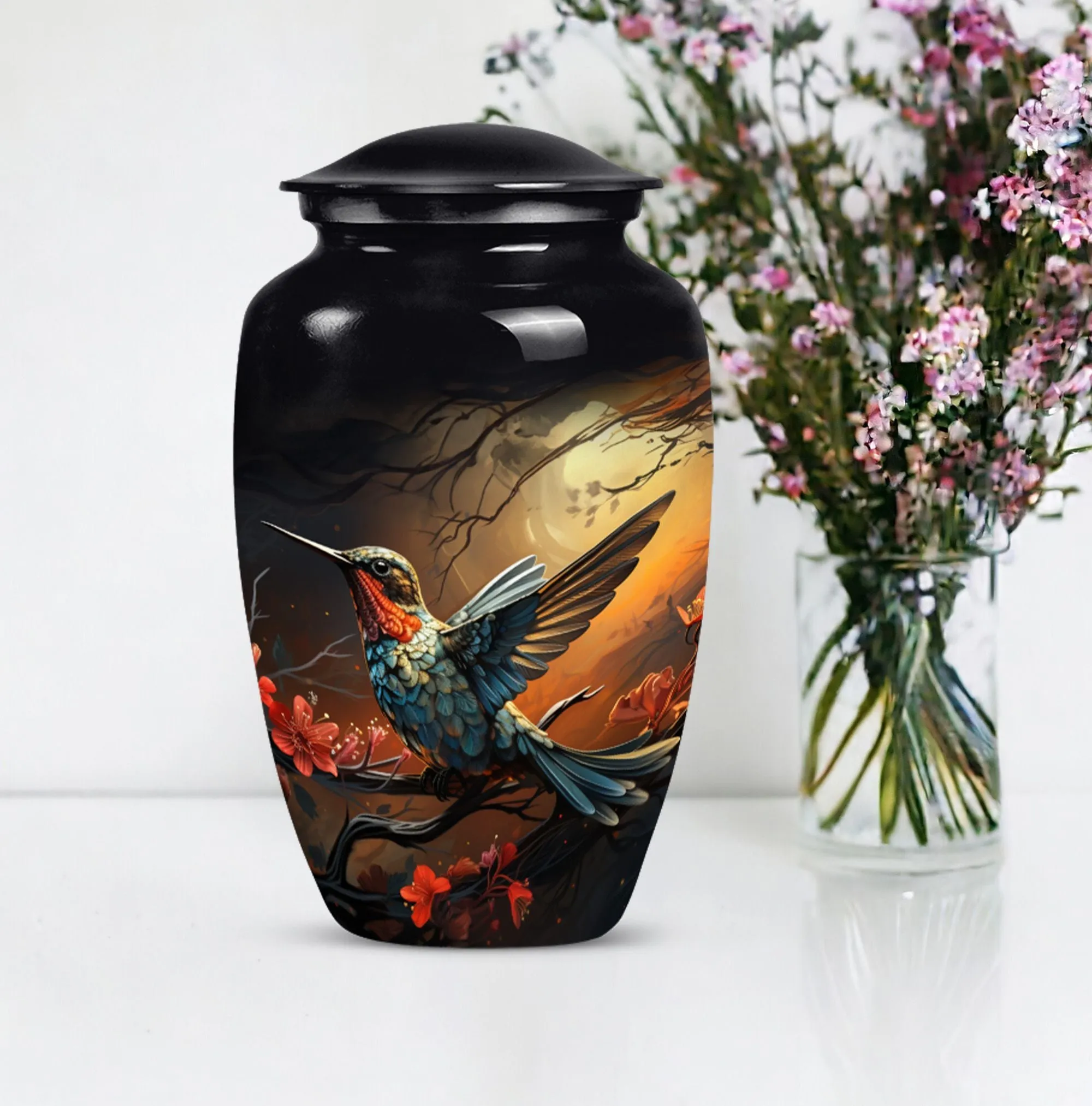 Magnificent Humming Bird- Chief Large Burial Urn for Cremation