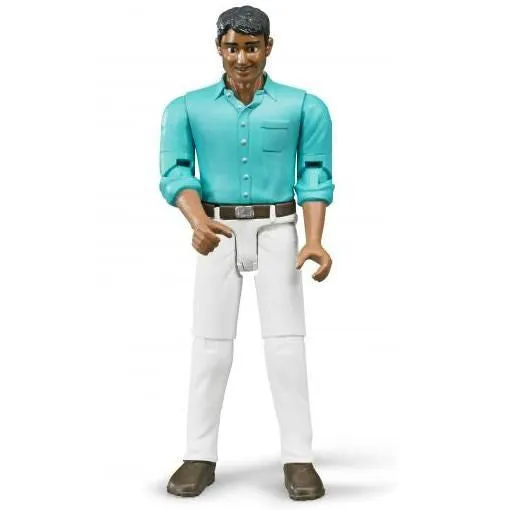 Man, Medium Skin, White Jeans