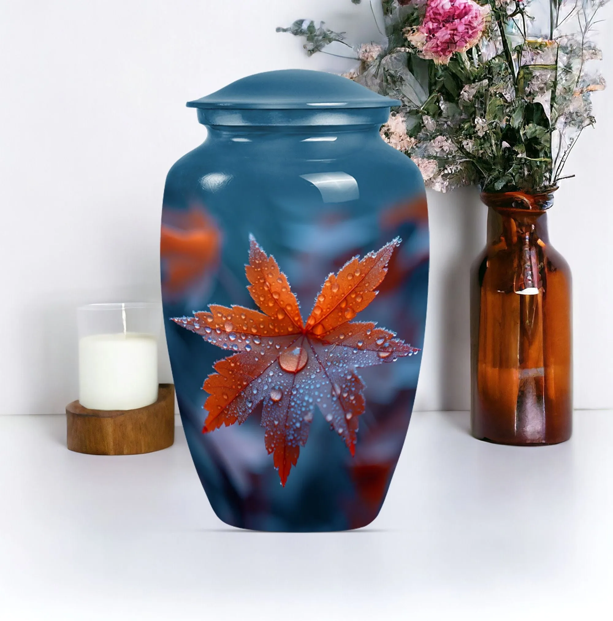 Mapple Leaf Memory Cloud - Commemorative Urn for Men