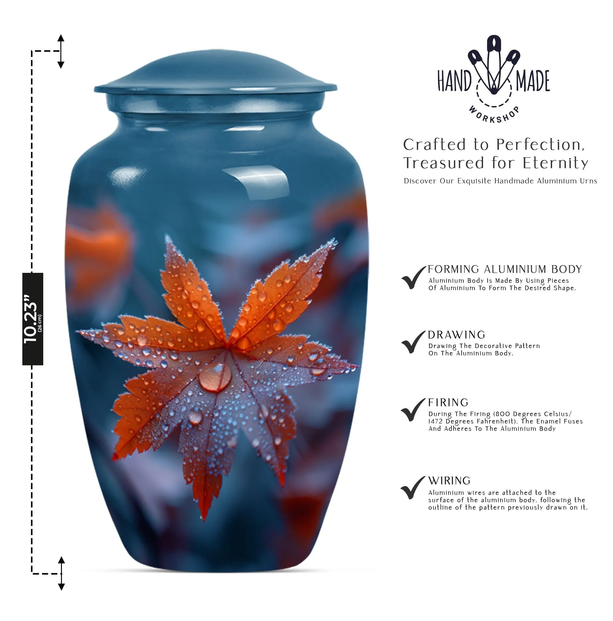 Mapple Leaf Memory Cloud - Commemorative Urn for Men