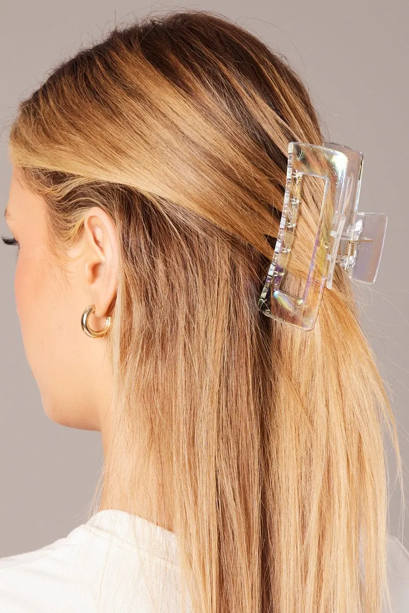 Metallic 2 Pack Iridescent Claw Clips
