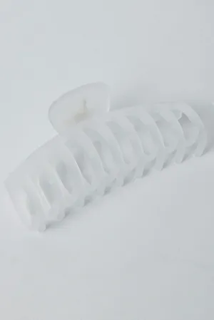 Metallic Classic Hair Claw Clip Frosted