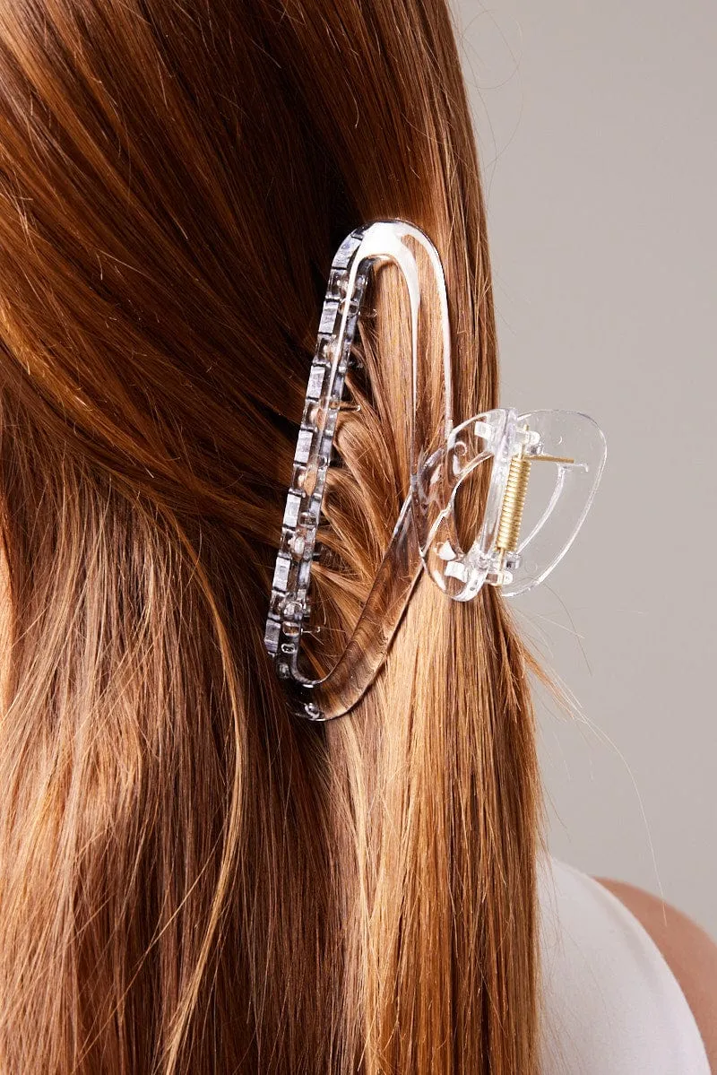 Metallic Claw Clip Intersecting