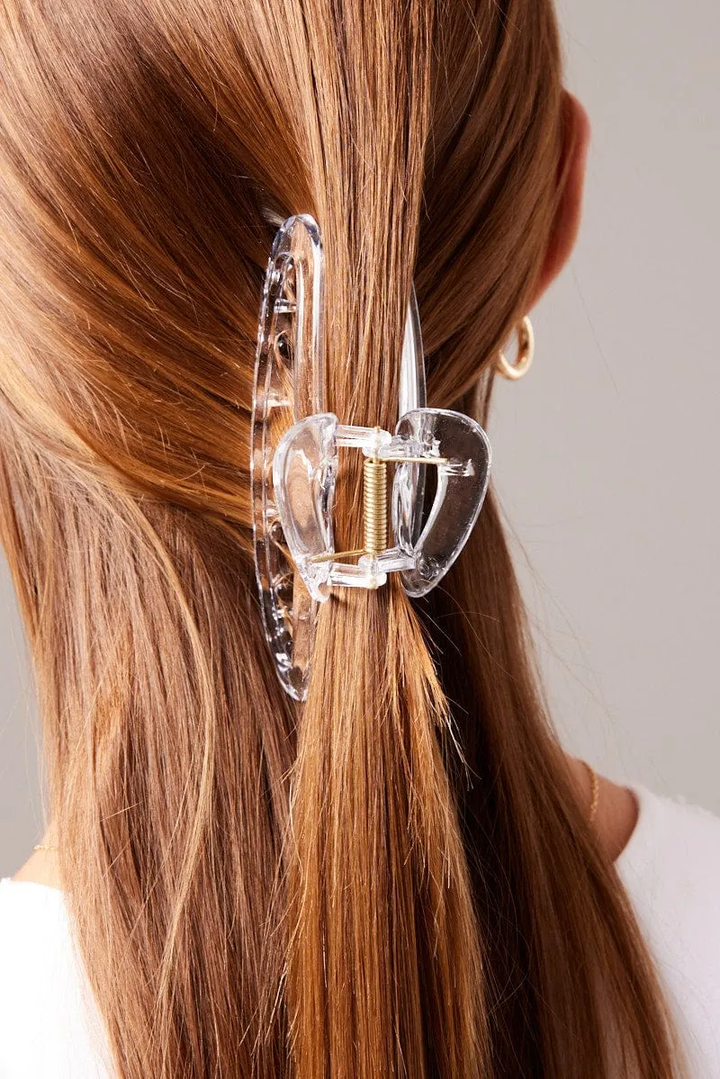 Metallic Claw Clip Intersecting