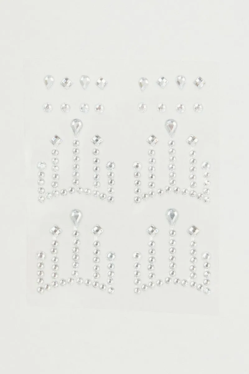Metallic Face Jewellery Sticker