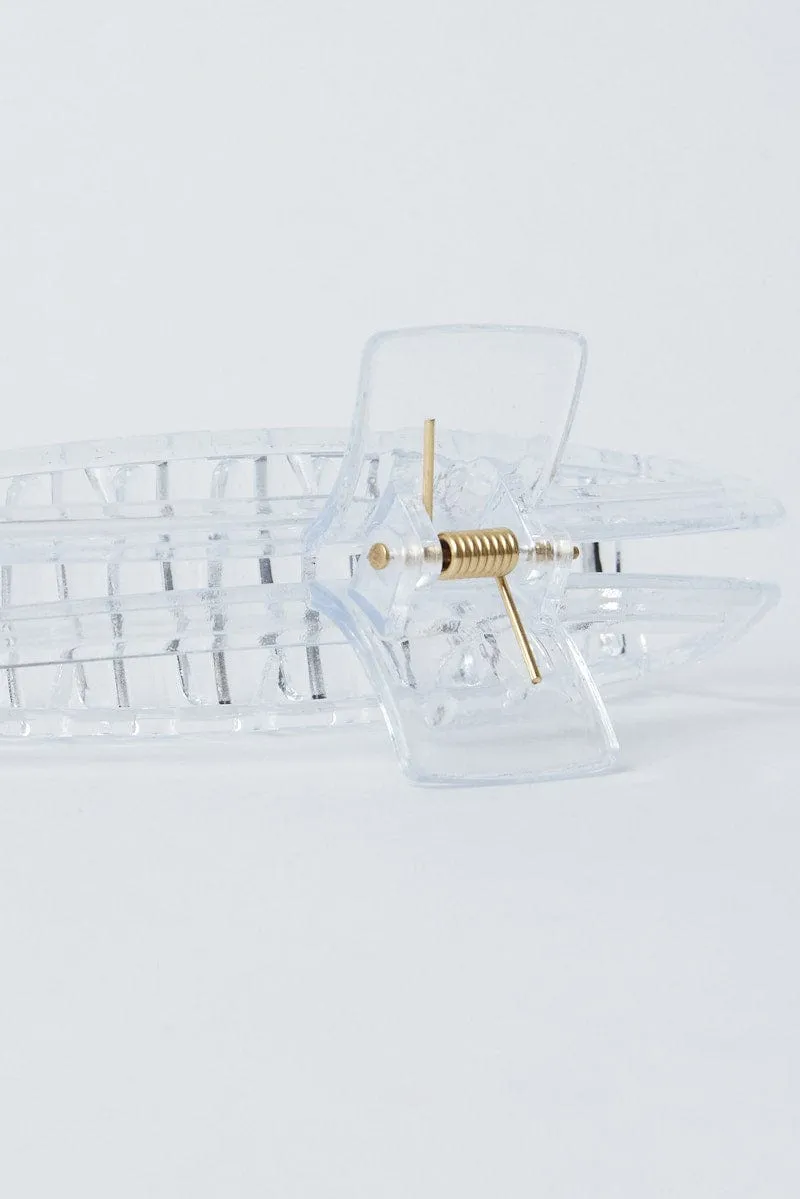Metallic Long Claw Clip