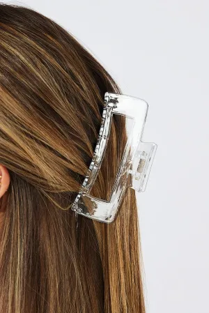 Metallic Rectangle Claw Clip