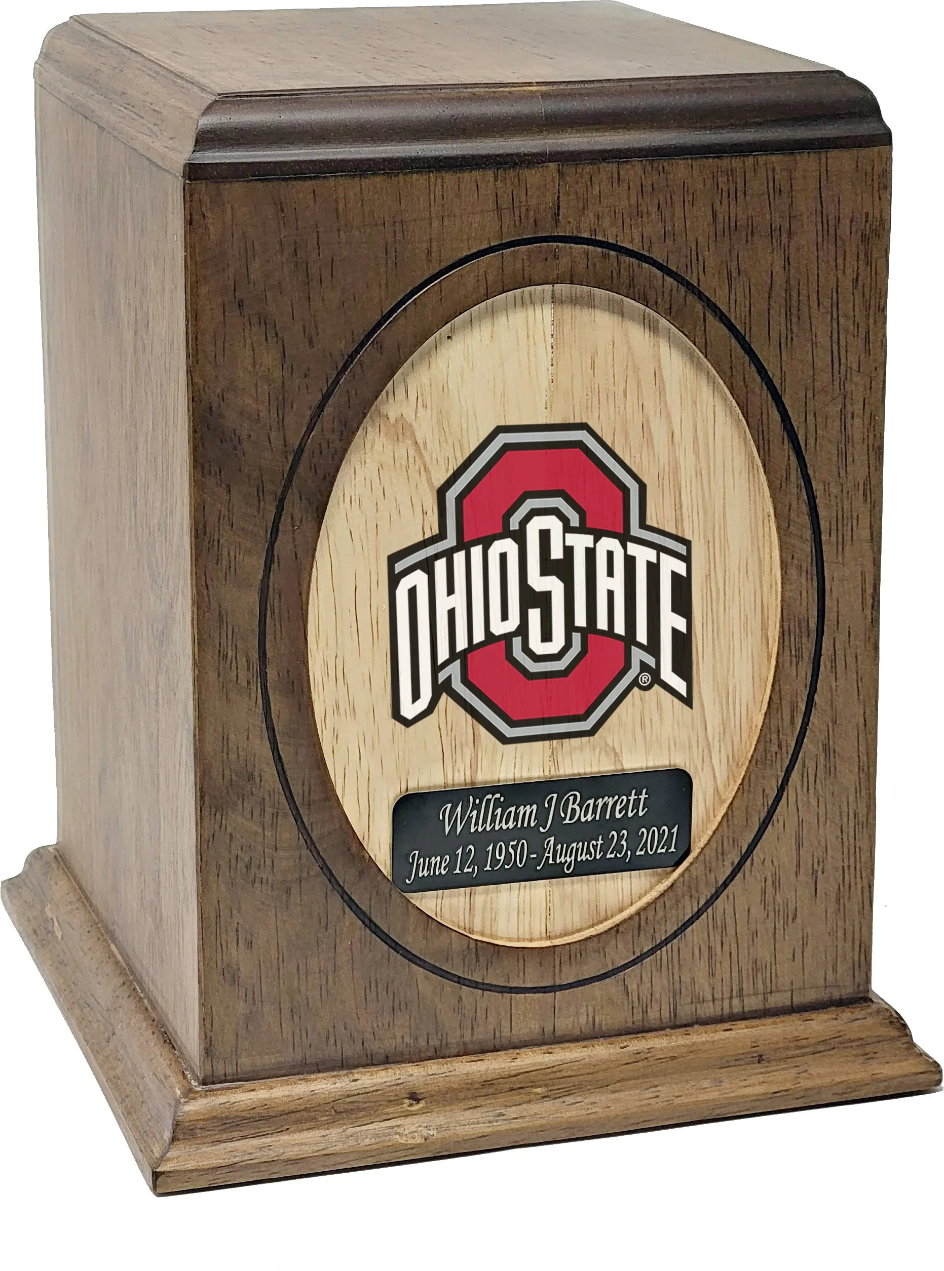 Ohio State University Buckeyes College Cremation Urn - Gray