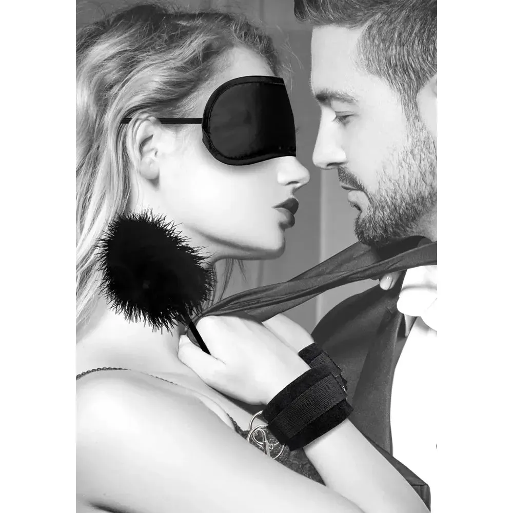 Ouch! Black & White Introductory Bondage Kit Black