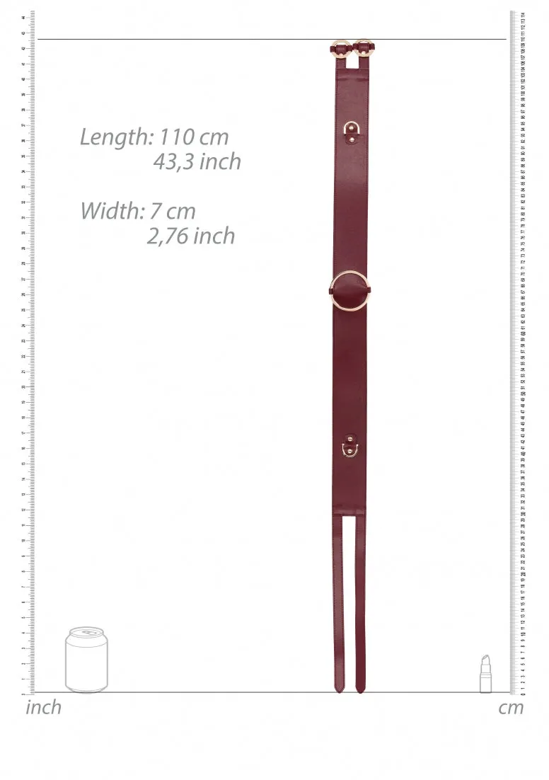 Ouch Halo - Waist Belt L/xl- Burgundy