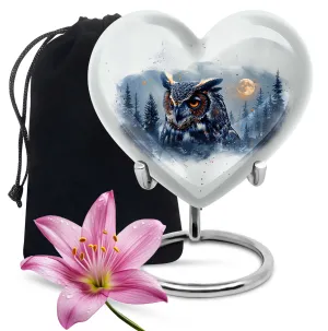 Owl Urn Remembrance: Cremation Tribute for Lasting Memorial