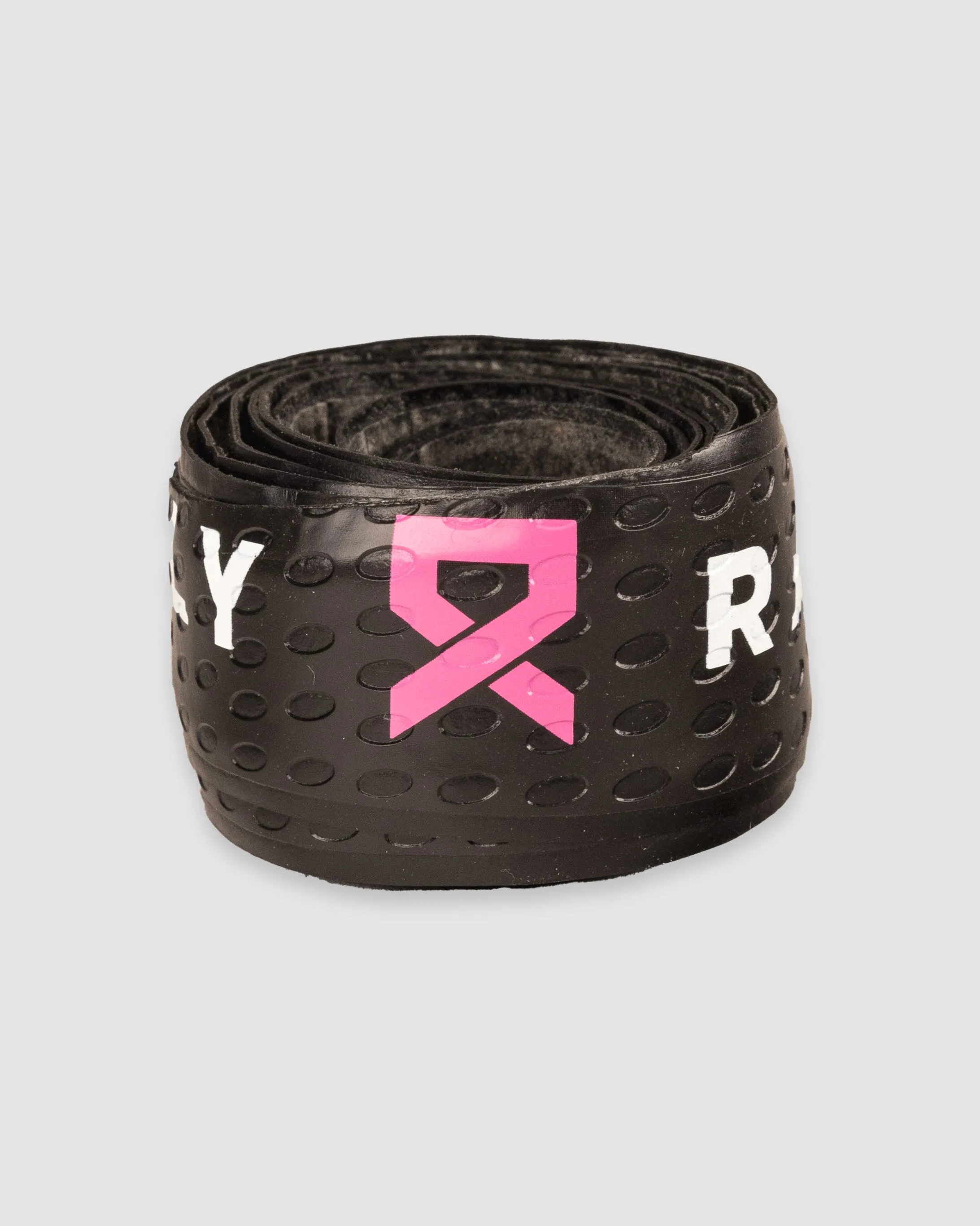 Rally Ribbon Pink Bat Grip and Onyx Eye Black Tumbler