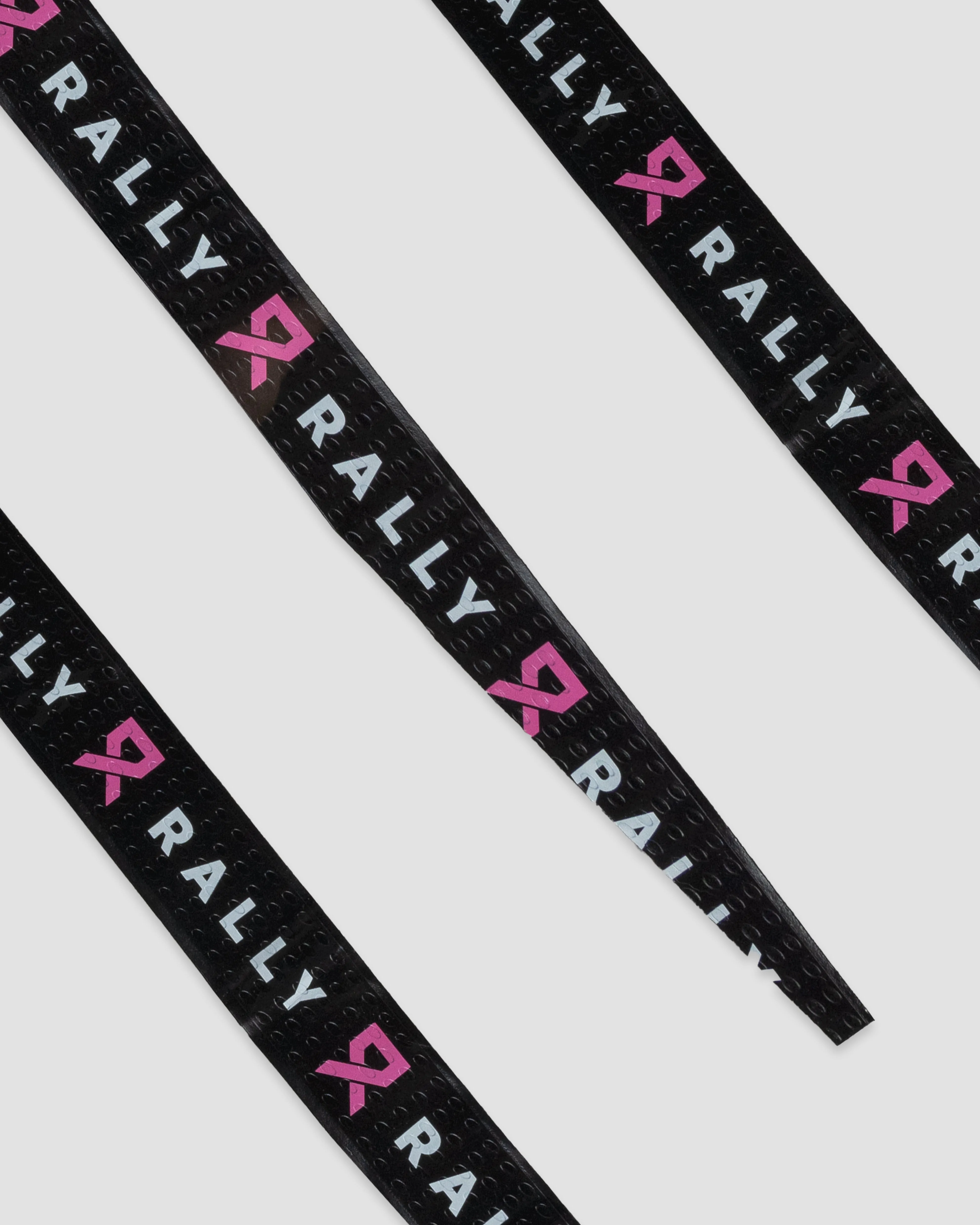 Rally Ribbon Pink Bat Grip and Onyx Eye Black Tumbler