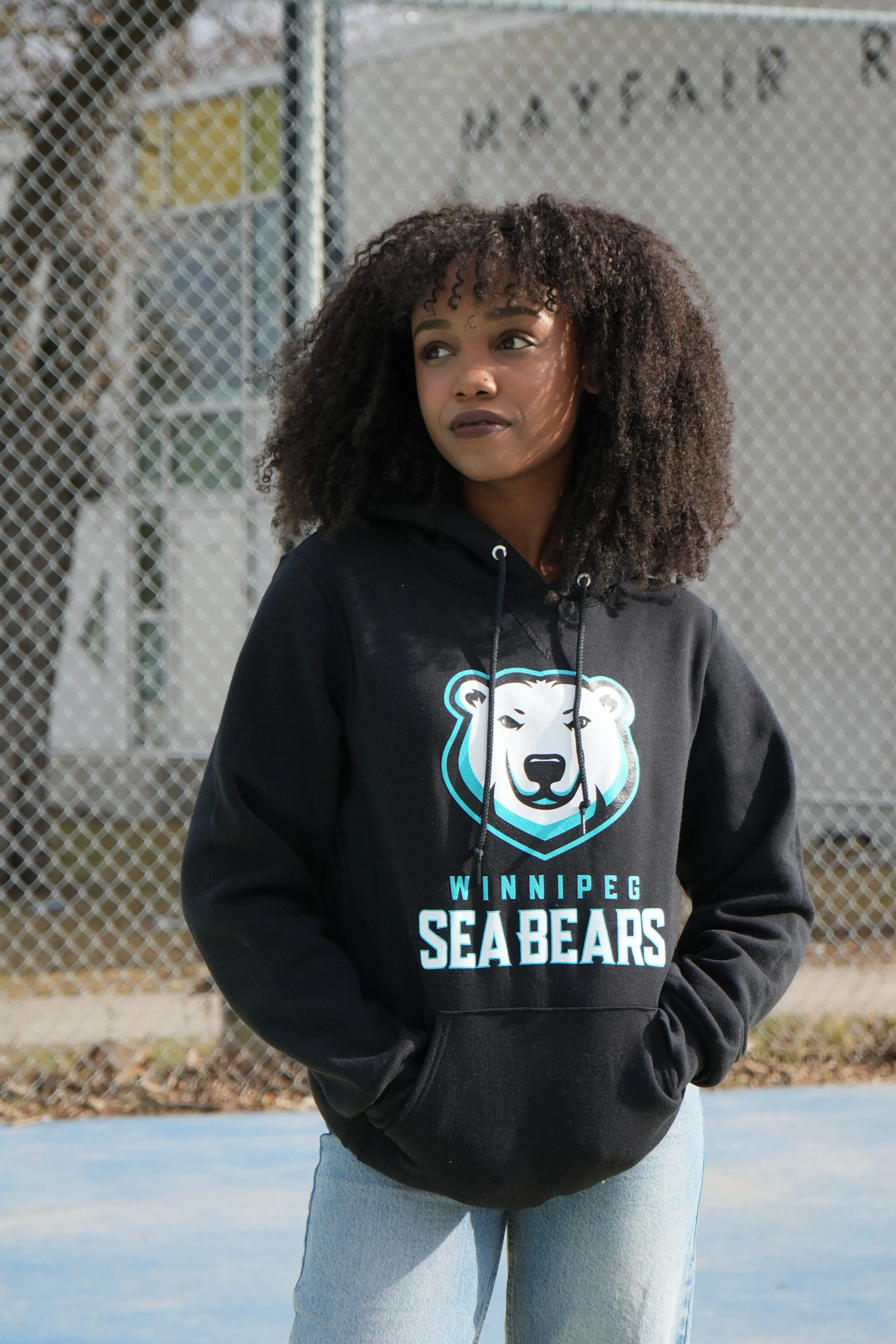 SEA BEARS ADULT TEAM HOODIE BLACK