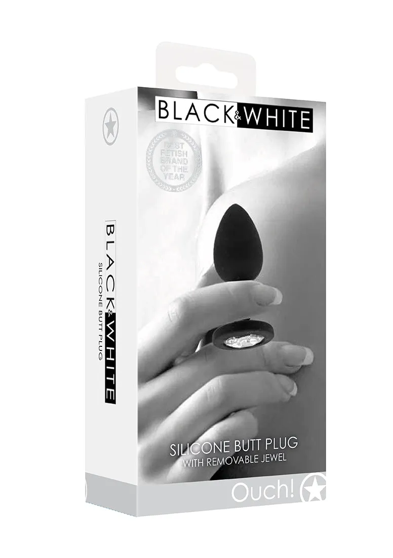 Silicone Butt Plug With Removable Jewel