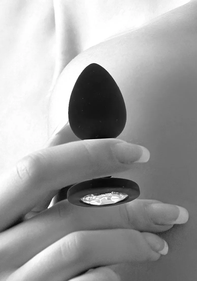 Silicone Butt Plug With Removable Jewel