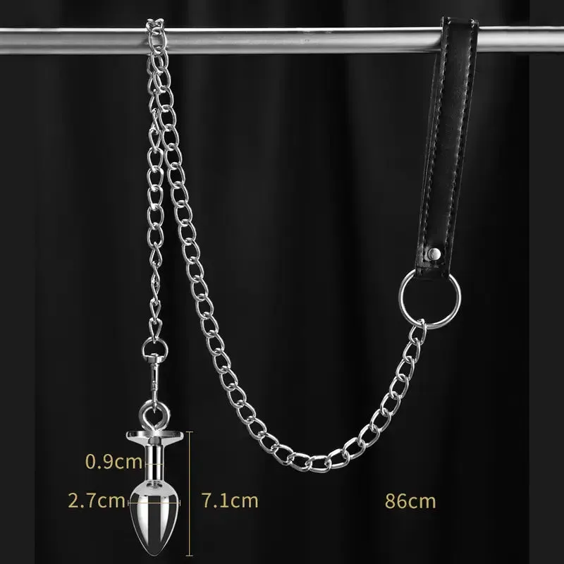 SM Adjustable Anal Plug Detachable Adult Alternative Traction For Flirting