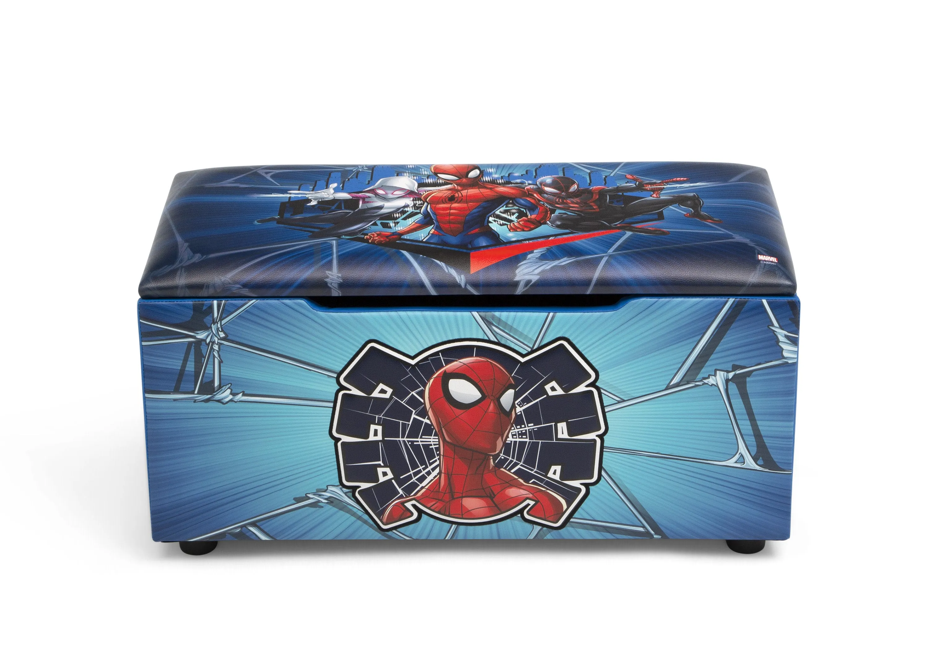 Spider-Man Upholstered Storage Bench for Kids