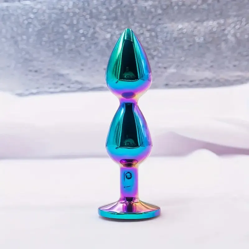 Universal Metallic Anus Plug 7 Color Smooth Suction Adult Sex Toy