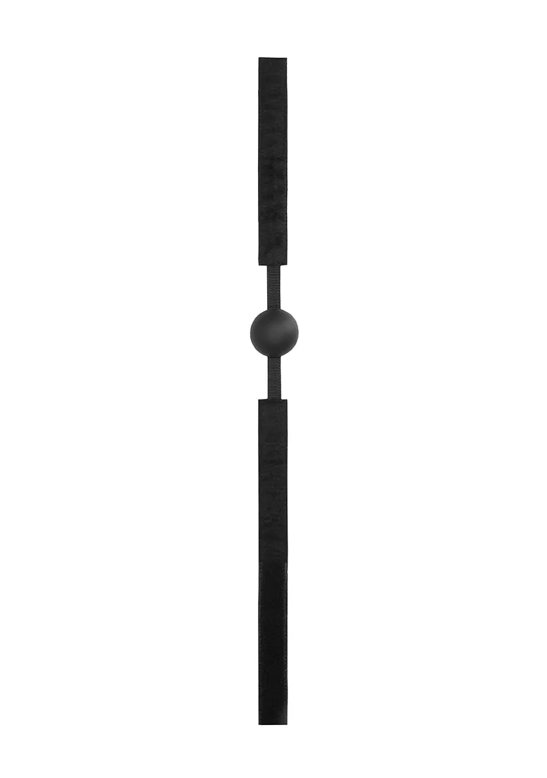 Velvet & Velcro Adjustable Silicone Ball Gag