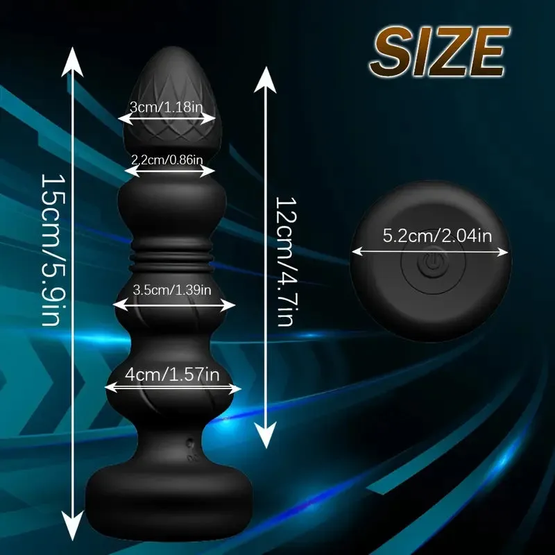 Wireless G-Spot Stimulator With 2 Modes Dual Motor Vibrating Anal Plug